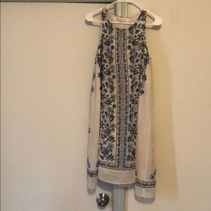 Blue and Cream boho Dress